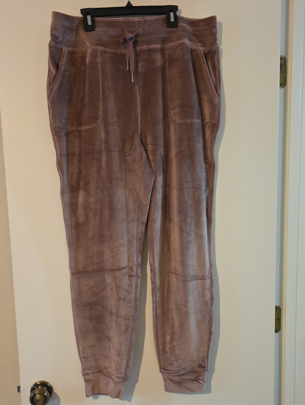 32 Degrees Plush Velour Jogger Pants